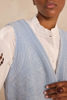 Picture of EMBROIDERED COTTON SLEEVELESS VEST VILMA